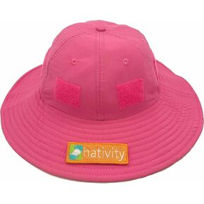 Hativity Hat UPF 50+ UV Sun Protection Wide Brim Summer Beach Pool Fish Child Kids Boy Girl Bucket Travel