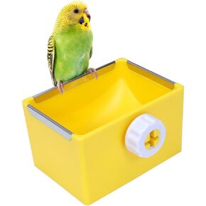 Bird Food Bowl Feeder Colorful Basin Durable Cage Accessories Suitable for Birds Parrot Parakeet Cockatiel Budgie Finch Hamster Rat