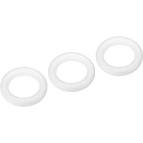 MECCANIXITY 3 Inch Foam Wreath Forms Round Craft Rings for DIY Art Crafts, Florists, Home Decoration Pack of 3