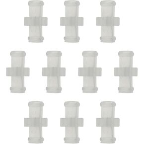 10PCS 4mm/0.15inch Syringe Adaptor Luer Connector Clear Double Female Luer Syringe Adaptor for Luer Lock Syringe Connection