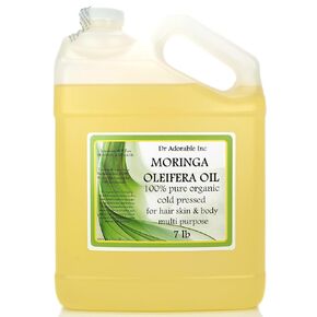 Dr Adorable - 7 lb - Moringa Oleifera Oil - 100% Pure Organic Natural Cold Pressed