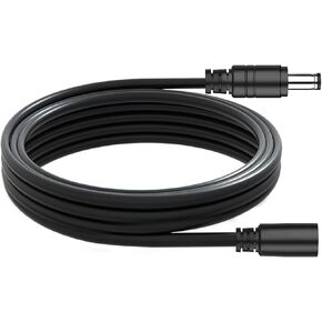 DC Power Extension Cable 5.5mm x 2.1mm 18AWG Current 10A 16.4FT Female to Male,Thickened Metal Connector Extension Cord for Security Cameras CCTV IP, Router, LED Strips, Solar Panels 5V 9V 12V 24V