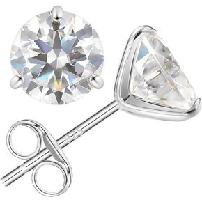 Moissanite Earrings - Moissanite Earrings for Women, Moissanite Earrings for Men, Diamond Stud Earrings for Women 925 Sterling Silver Hypoallergenic Earrings