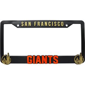 LP Frameworks SF Giants for San Francisco 3D Raised License Plate Frame | 1 Pack Car License Plate Cover | Universal US Car Black License Plate Holder | Auto Accessories (Car, Truck and SUV)