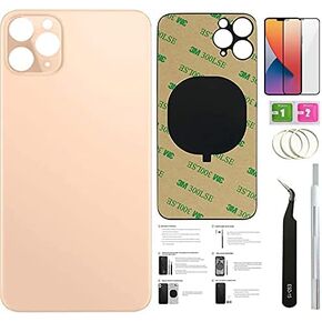Day-market 11 Pro Max Back Glass Replacement for iPhone 11pro Max Back Cover Glass (6.5 Inch) with Pre-Installed Tape and Repair Tools (Midnight Green)