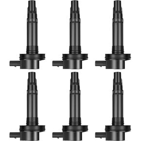 ECCPP Set of 6 Ignition Coils Pack for Ford Edge Flex Fusion for Mustang Taurus for Lincoln MKS MKT MKK for Mazda CX-9 Sable UF-553 UF-595 5C1652 E1053