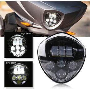 Artist Unknown 60w Chip Black Motorcycle Headlights Assembly IP67 LED Motorcycle Headlamp Kit for Victory Motorcycle Headlight Accessory LED Motorcycle Lights Victory Motorcycles Cross Country Series