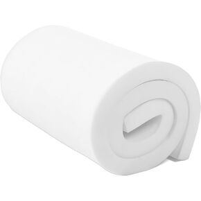 Greaton, 2" High Density Upholstery Foam Cushion for Furniture Application, Chairs, Sofas, RVs, Craft and Decorative Ideas, Twin, White.