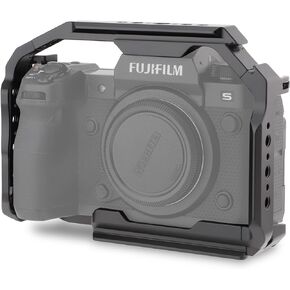 LEFTFOTO XH2/XH2S Camera Cage - Aluminum Rig with Arca Base,NATO Rail,ARRI Threads fits DJI RS Stabilizer-for FujiFilm X-H2/X-H2S Vlog Video Shooting