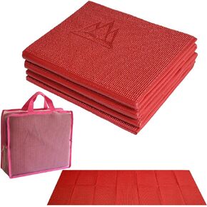 Khataland YoFoMat - Ultra Thick Best Foldable Yoga Mat with Travel Bag, Extra Long 72-Inch, Free From Phthalates & Latex