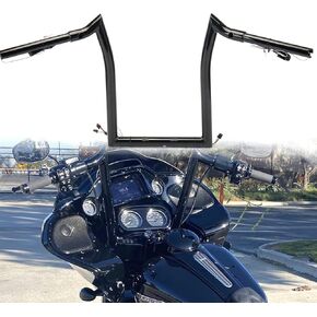TIGERSGATE Black Pre-wired 14" Rise Road Glide Meathook Monkey Bars 1 1/4" Ape Hanger Handlebars Designed for 2016-up Harley Road Glide Models in Kuwait