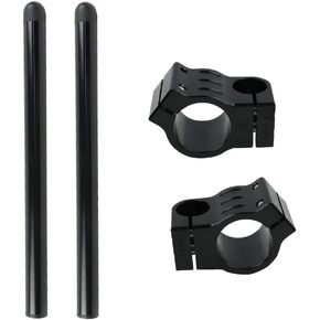 FLYPIG Motorcycle Clip-On Fork Handlebars for Honda CB500 CB650 CB750 1969-1982 CBX CL77 MR250 SL350 CB450 CL450 CX500 GB500 GL500 CB550 Suzuki TS250 GN400 GS750 GT550 Universal 35mm