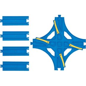 R-14 Crossed Point Rail (w/Half Straight Rail 4 pieces)