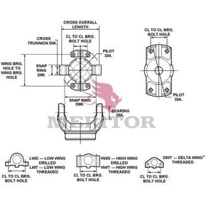 Meritor Genuine DRIVELINE - CENTER PARTS REPAIR KIT