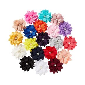 inSowni 20 Pack Alligator Hair Clips Barrettes Big Flower Lotus with Pearl Hairbow Accessories for Baby Girls Toddlers Kids Teens Women