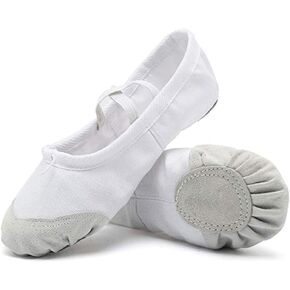 Ballet Shoes for Girls Practise Ballet Slipper Dance Shoe Canvas Split Sole Ballet Shoes for Women Kids Toddlers