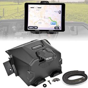 SAUTVS Tablet Phone Device Holder for Honda Pioneer 1000 3P 5P 6P 2022-2024, Electronic Device Holder GPS Phone Tablet Mount with Storage Box for Honda Pioneer 1000/1000-5/1000-6 2022-2024 Accessories