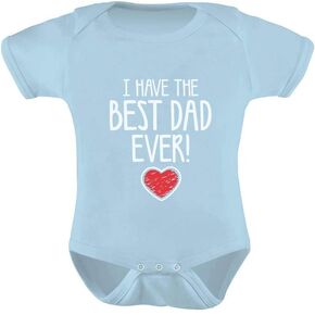 Tstars Best Dad Ever Outfit Gifts for Dads Baby Boy Girl Fathers Day Infant Bodysuit