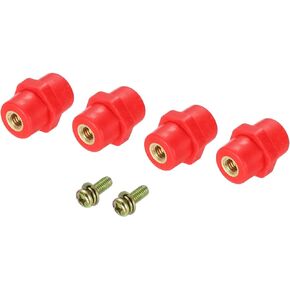 PATIKIL Insulator 4pcs SM25 19x25mm High-Strength Polyester Standoff Insulators with M6 Screws for Power Distribution Cabinet