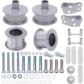 Tuningsworld 3" Lift Kit for Jeep Wrangler JK 2 Door 4 Door 2007-2018, Front & Rear Coil Spring Spacers with Shock Extender & Brake Line Bracket