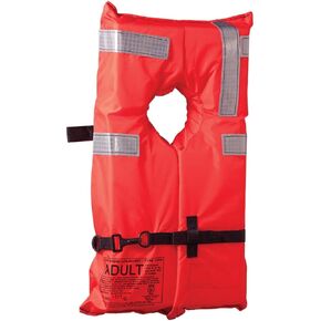 KENT Commercial Type I Collar Style Life Jacket, Orange