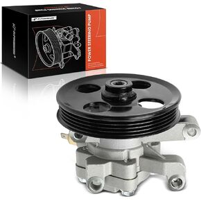 A-Premium Power Steering Pump, with Pulley, Compatible with Mazda CX-9 CX9 2007 2008 2009 2010 2011 2012 2013 2014 2015, 3.5L 3.7L Gas, Replace # LF2432650C, 9900704