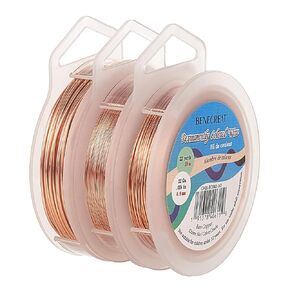 BENECREAT 3 Rolls 20-Gauge/24-Gauge/28-Gauge Tarnish Resistant Silver Coil Wire, 33-Feet/98-Feet/328-Feet