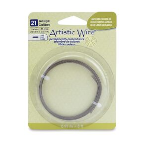 Artistic Wire, 21 Gauge, Flat, 3 mm x .75 mm / 0.12 in x 0.03 in, Tarnish Resistant Silver Plated, 3 ft / .91 m, AWB-21F-S10-03F