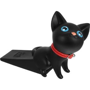 Operitacx Door Stopper: Animal Door Stopper - Cute Door Stopper Door Stopper Wedge - Black Cat Door Stopper - Stackable Door Stop - Creative Door Stops Pack - Heavy Duty Doorstop Bumper No Punching