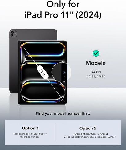ESR for iPad Pro 11 Inch Case M4(2024, 5th), iPad Pro 11 Case with Pencil Holder, Removable Magnetic Cover, Vertical Stand, Fully Supports Pencil Pro&Pencil(USB-C), Rebound 360 Series, Brilliant White in Saudi Arabia