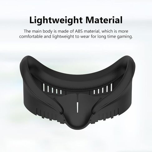 Upgraded Facial Interface Bracket & Face Cushion Cover Compatible for Meta Quest 3 VR Accessories, with Anti-Leakage Nose Pad in Saudi Arabia