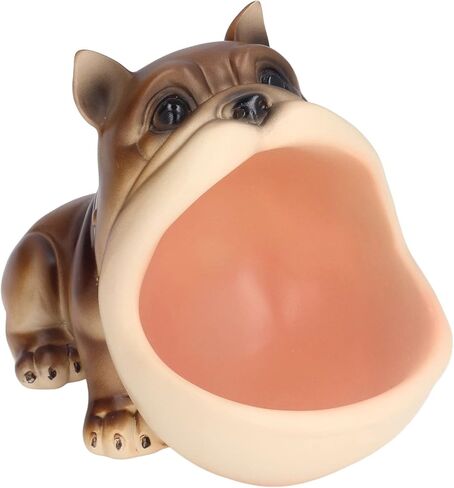 تمثال كلب من الراتنج من كيبجي، وعاء تخزين المفاتيح، وعاء تخزين مفتاح الفم الكبير للكلب، طبق مكتب مدخل ديكور، طبق من الراتنج لتخزين الحيوانات، حاوية أشتات للمكتب المنزلي، صينية تنظيم المجوهرات in Kuwait