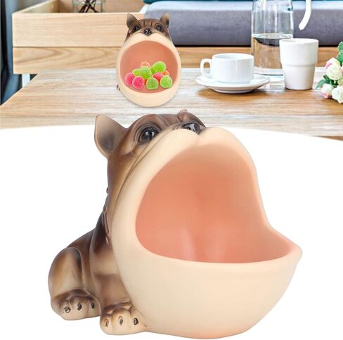 تمثال كلب من الراتنج من كيبجي، وعاء تخزين المفاتيح، وعاء تخزين مفتاح الفم الكبير للكلب، طبق مكتب مدخل ديكور، طبق من الراتنج لتخزين الحيوانات، حاوية أشتات للمكتب المنزلي، صينية تنظيم المجوهرات in Kuwait
