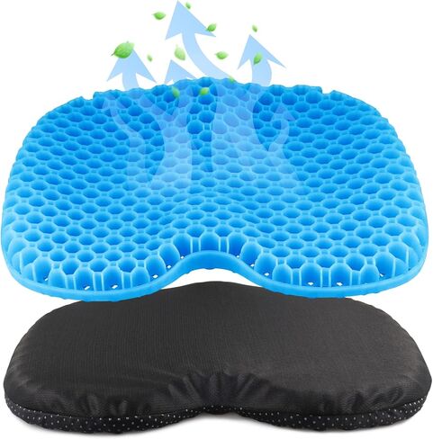 Anti Slip Kayak Seat Cushion,Thick Waterproof Seat Cushion Kayak Gel Seat Pad With Non-Slip Cover For Sit In Kayak Inflatable Kayak Canoe & Boat Kayak Accessories For Fishing Water Sports Outdoors in Saudi Arabia