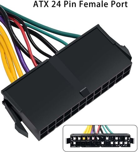 COMeap 24 pin to 6 pin Adapter HP ATX Power Cable Compatible with Z200 Z210 Z220 Z230 Z240 SFF MT TWR Series 4000 6005 8300, ProDesk 600 G1, EliteDesk 800 G1 13.3-inch (34cm) in Saudi Arabia