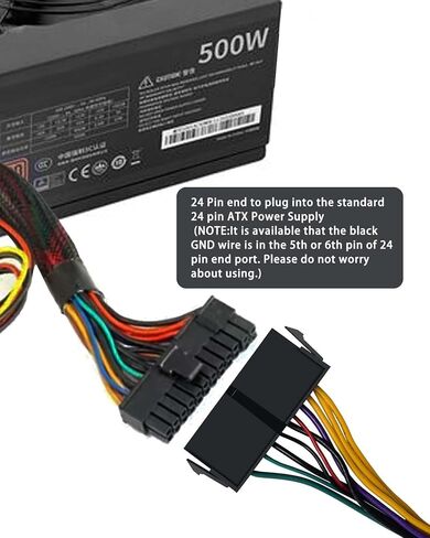 COMeap 24 pin to 6 pin Adapter HP ATX Power Cable Compatible with Z200 Z210 Z220 Z230 Z240 SFF MT TWR Series 4000 6005 8300, ProDesk 600 G1, EliteDesk 800 G1 13.3-inch (34cm) in Saudi Arabia