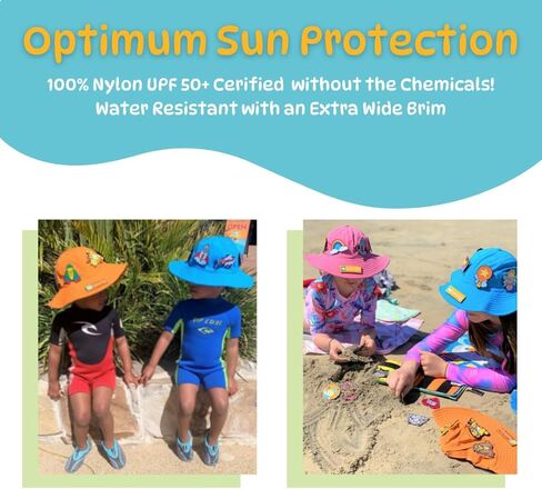 Hativity Hat UPF 50+ UV Sun Protection Wide Brim Summer Beach Pool Fish Child Kids Boy Girl Bucket Travel in Saudi Arabia
