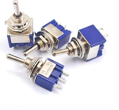 WWZMDiB MTS-103 3 محطات 3 مواضع SPDT تبديل التبديل وصلة واحدة 6A/125V 3A/250V ON/Off/ON(12 قطعة) in Kuwait