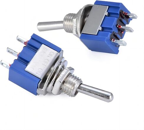 WWZMDiB MTS-103 3 محطات 3 مواضع SPDT تبديل التبديل وصلة واحدة 6A/125V 3A/250V ON/Off/ON(12 قطعة) in Kuwait