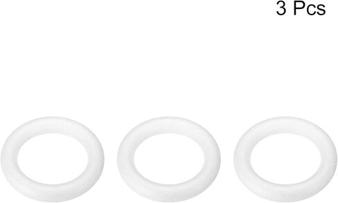 MECCANIXITY 3 Inch Foam Wreath Forms Round Craft Rings for DIY Art Crafts, Florists, Home Decoration Pack of 3 in Saudi Arabia