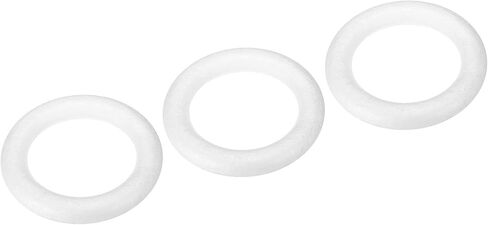 MECCANIXITY 3 Inch Foam Wreath Forms Round Craft Rings for DIY Art Crafts, Florists, Home Decoration Pack of 3 in Saudi Arabia