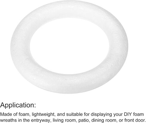 MECCANIXITY 3 Inch Foam Wreath Forms Round Craft Rings for DIY Art Crafts, Florists, Home Decoration Pack of 3 in Saudi Arabia