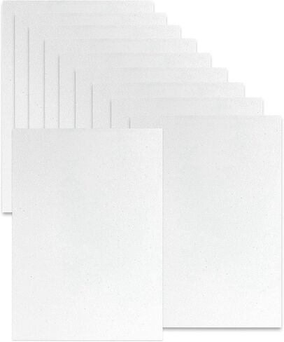 Sukh White Glitter Cardstock Paper - Glitter Cardstock Craft Paper A4 Thick Colored Crafts Christmas Valentines Gift Box Wrapping DIY Wedding Birthday Party Sparkle Decor Scrapbook 250GSM 10pcs in Saudi Arabia