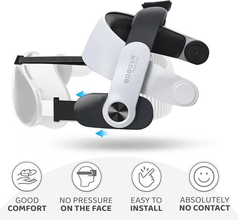 ComfortClasp — محول BoboVR M3 Pro لجهاز Apple Vision Pro - مريح - بدون ألم - بدون ضغط على الوجه - استرخاء - منتعش بعد الاستخدام لفترة طويلة in Saudi Arabia