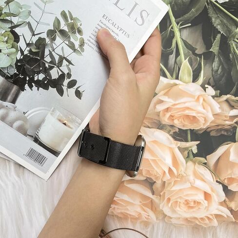 BOTNUW 2-pack Metal Bands Compatible with Fit bit Versa 2/ Versa Lite/Versa SE/Versa Band, Stainless Steel Strap Bands for Versa 2 Bands Women Men in Saudi Arabia