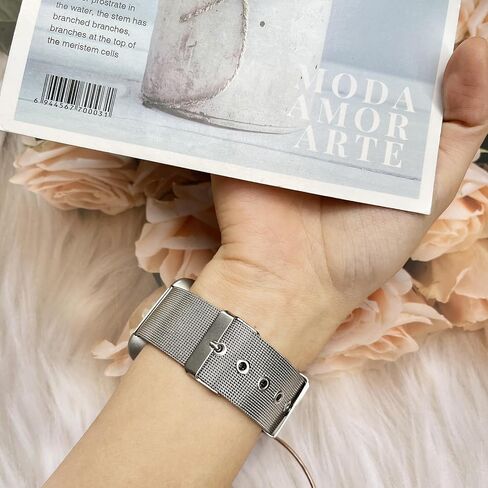 BOTNUW 2-pack Metal Bands Compatible with Fit bit Versa 2/ Versa Lite/Versa SE/Versa Band, Stainless Steel Strap Bands for Versa 2 Bands Women Men in Saudi Arabia