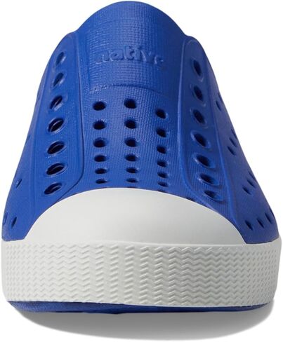 Native Shoes Kids Jefferson (طفل صغير/طفل كبير) - أحذية للأطفال - جزء علوي من مادة EVA - بطانة ونعل داخلي من مادة EVA أزرق داكن/أبيض 13 Little Kid M in Kuwait