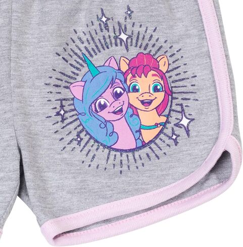 My Little Pony Pullover Graphic T-Shirt & French Terry Shorts in Saudi Arabia