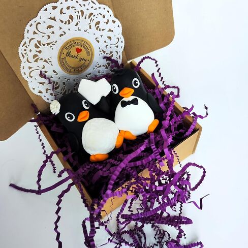 البطريق كعكة الزفاف توبر اليدوية الحب الطيور الربيع الصيف الخريف الشتاء 2024 in Kuwait