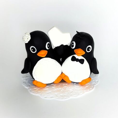 البطريق كعكة الزفاف توبر اليدوية الحب الطيور الربيع الصيف الخريف الشتاء 2024 in Kuwait